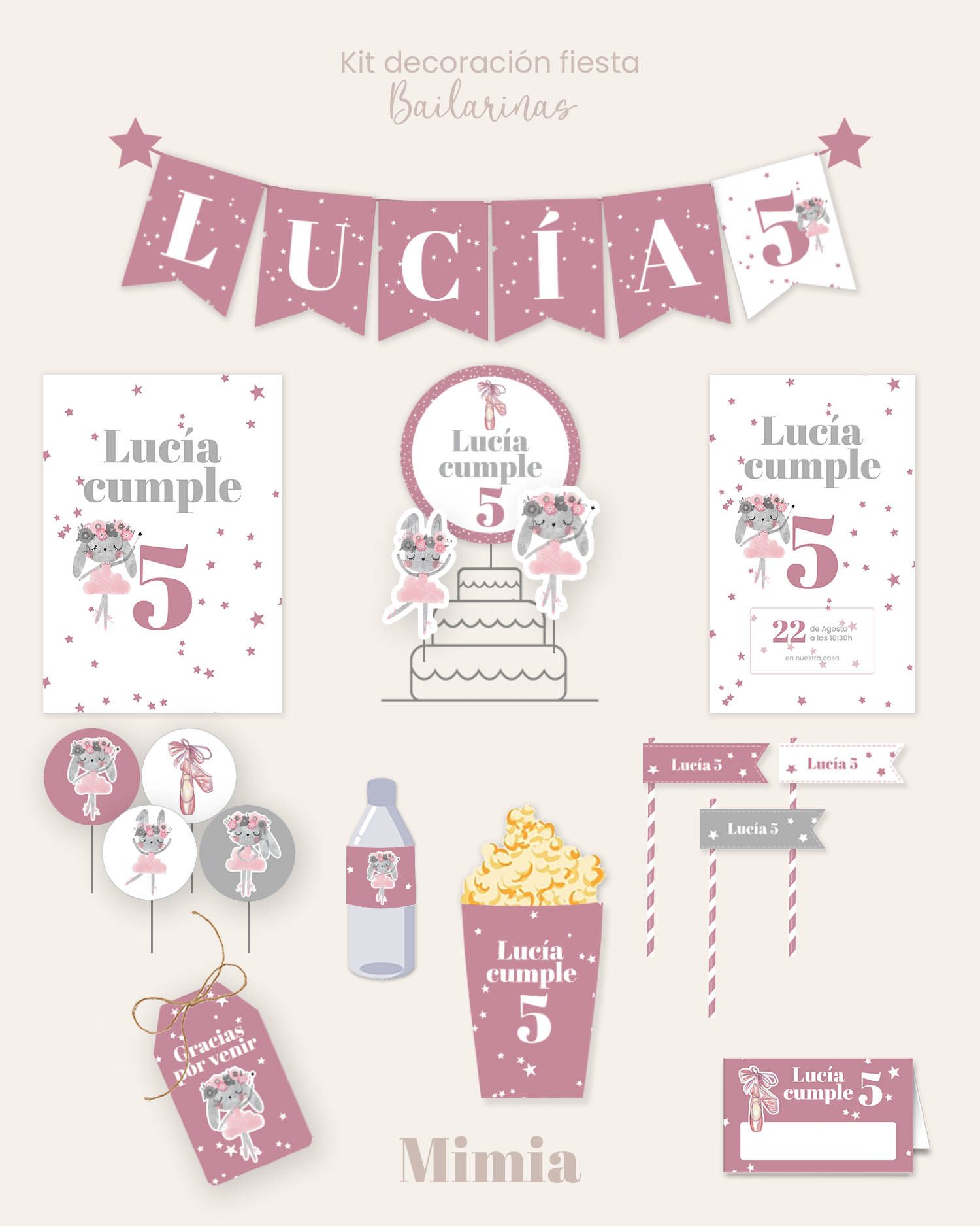 Kit de fiesta decoración para niños