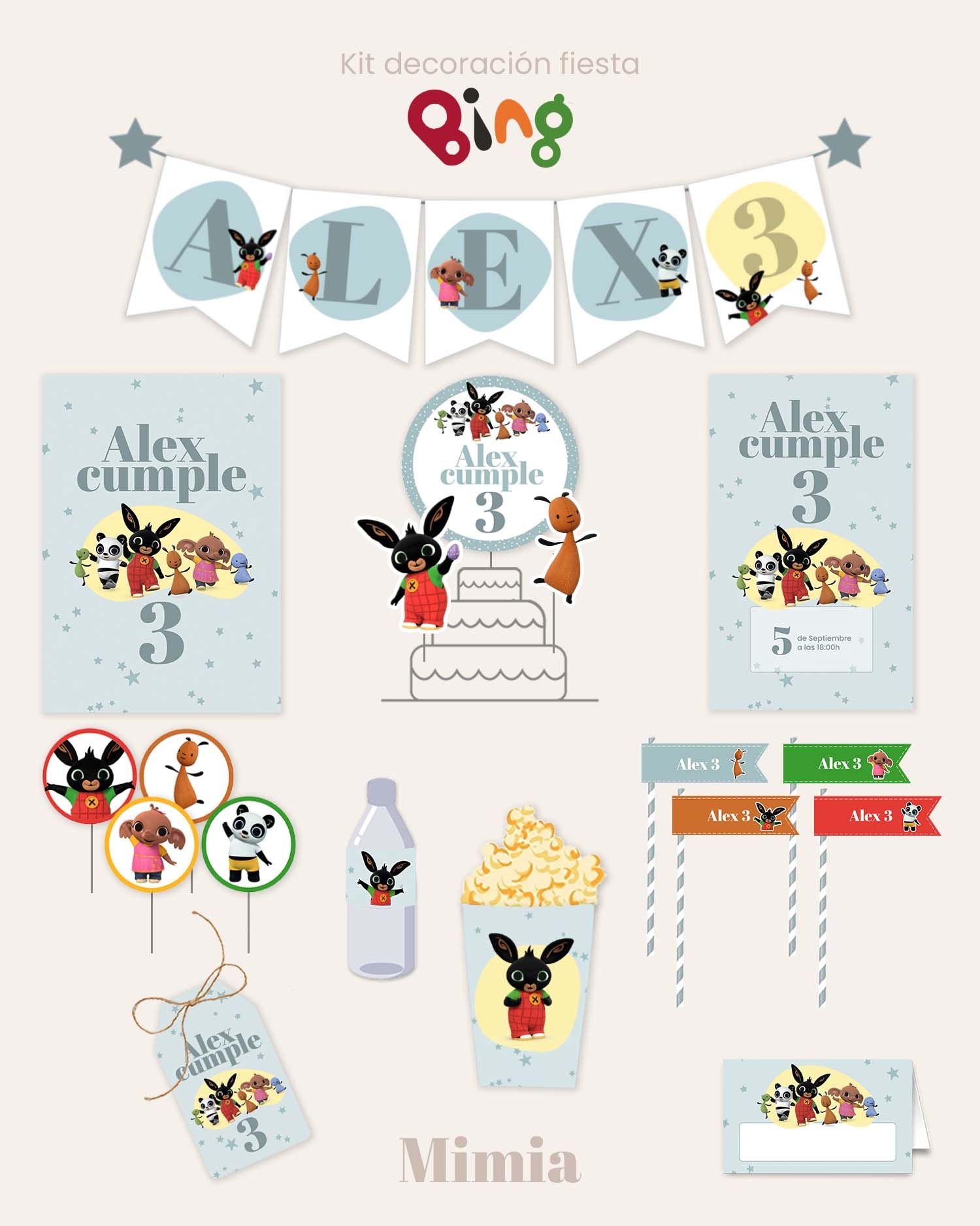 Kit de fiesta decoración para niños