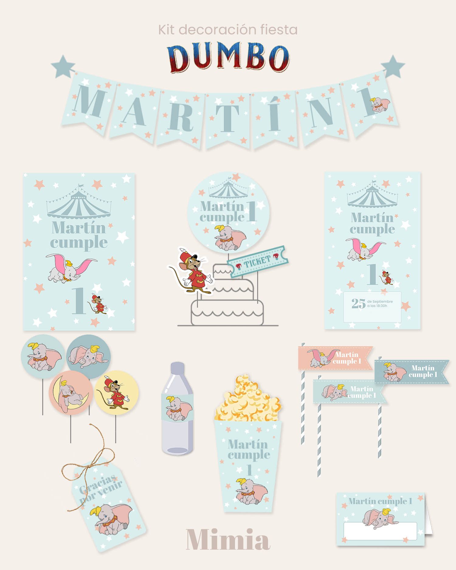 Kit de fiesta decoración para niños
