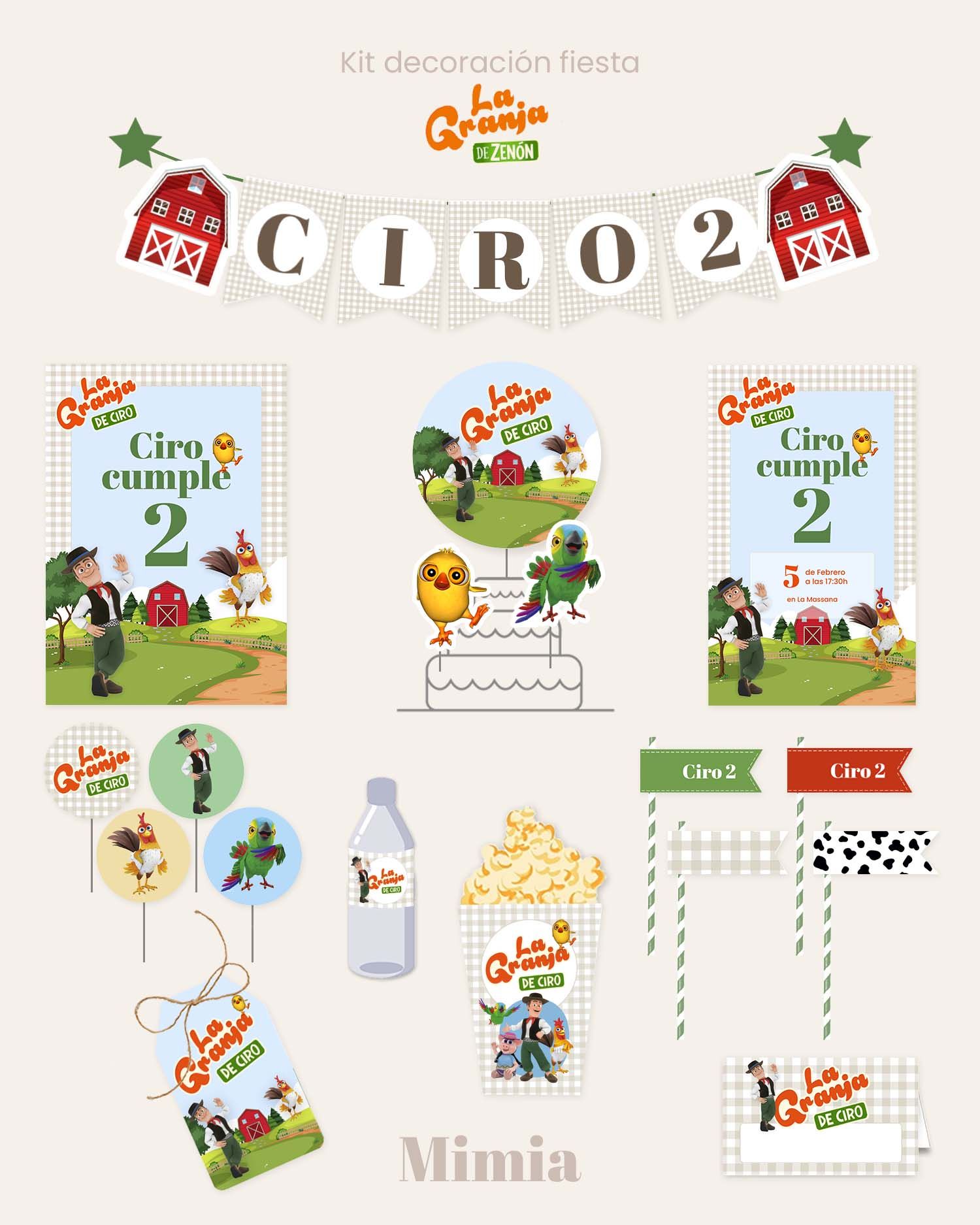 Kit de fiesta decoración para niños